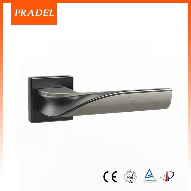 American Door Handle Brush Gold Luxury Handles for Wooden Door Hardware accessory Bedroom Wood Door Lock Handle Aluminum Alloy