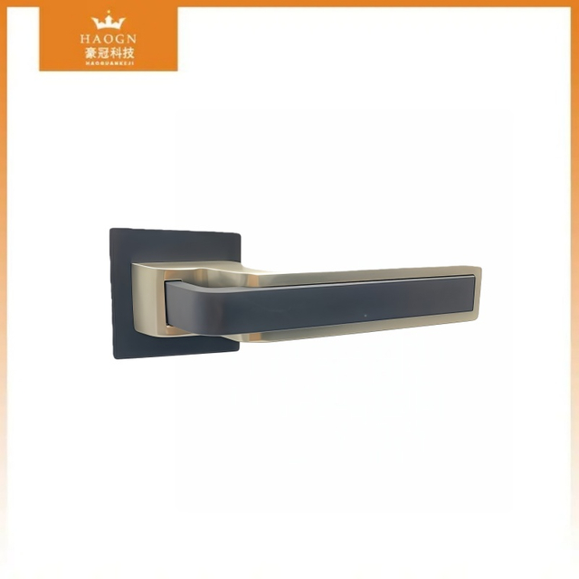 Custom Modern Interior Privacy Lever Door Lock and Handles Set Designer Luxury Passage Dummy Brass Door Handle for Bedroom & Bathroom
