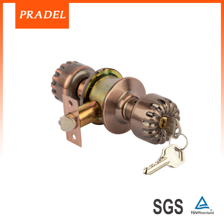 Interior Door Knobs Round Iron Door Knob Door Handles Lever Quick Open Privacy Escape Lockset Handle Lock 586 AC-ET