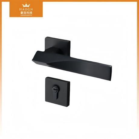 Wholesale Custom Modern Design Entry Front Door Lock Lever Handle Anti-corrosion for Wooden Locks Made China Zinc Alloy Material