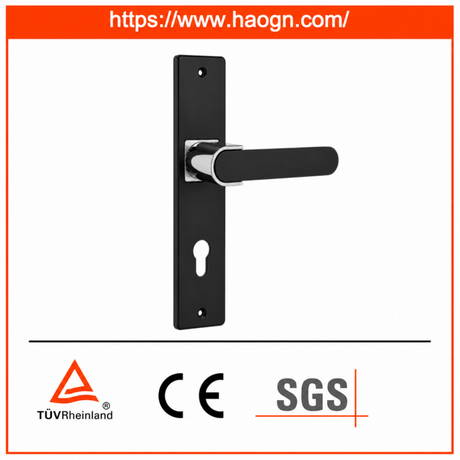 Aluminum Door Handle Lock Set for Interior Wooden Door Hardware
