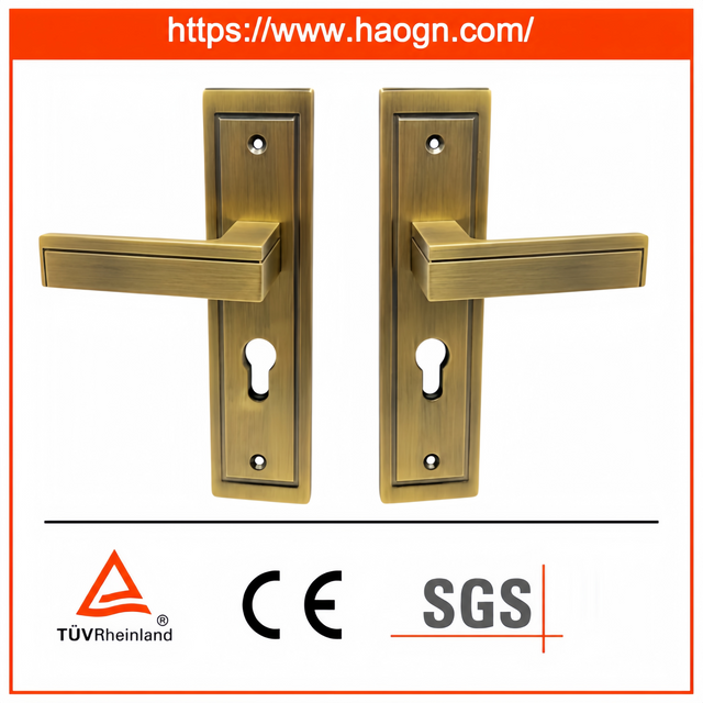 Classical Door Lock Key Lockset, 58mm Hole Distance New Design Door Locks Mortise Cylinder Lockset Door Lock